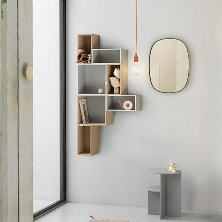 Miroir mural Framed Small métal jaune / 44 x 59 cm - Muuto