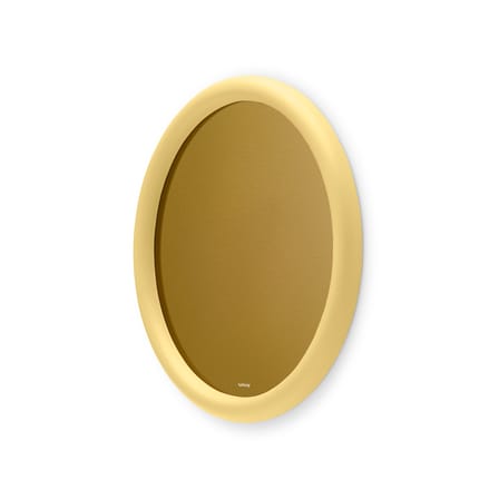 Miroir mural Mirage jaune Halo / Verre coloré - Ø 60 cm - Fatboy