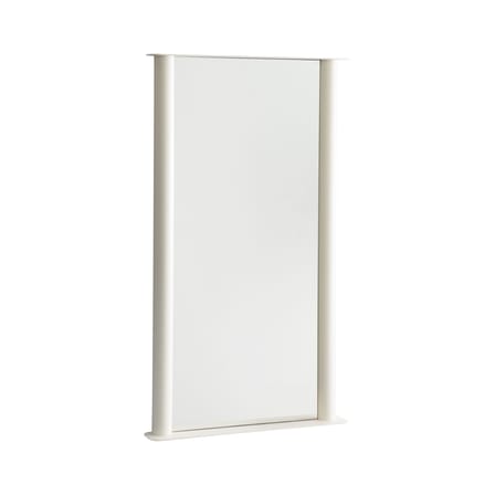 Miroir mural Pipeline Large métal blanc / L 66 x H 117,5 cm - raawii