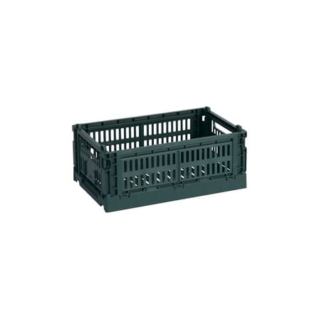 Panier Colour Crate plastique vert Small / 17 x 26,5 cm - Recyclé - Hay