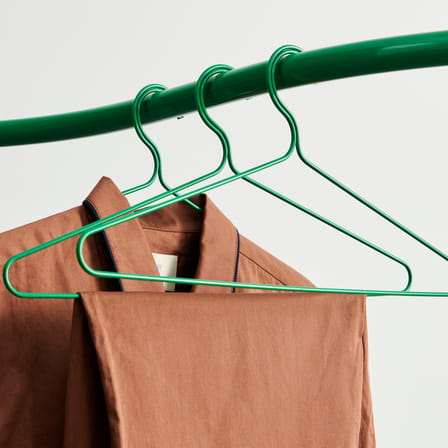 Portant Colour Rack métal vert / Forme S - L 144 x P 60 cm - Hay