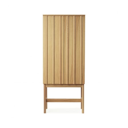 Vaisselier Rib bois naturel / L 70 x H 166.5 cm - Normann Copenhagen