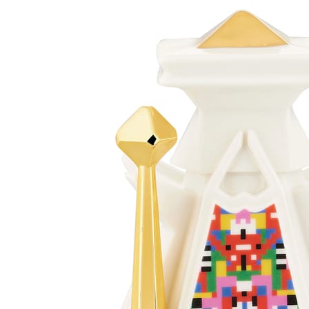 Santon Joseph céramique blanc / peint main - Alessi