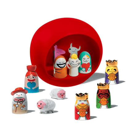 Set de 3 santons Re Magi céramique - Alessi