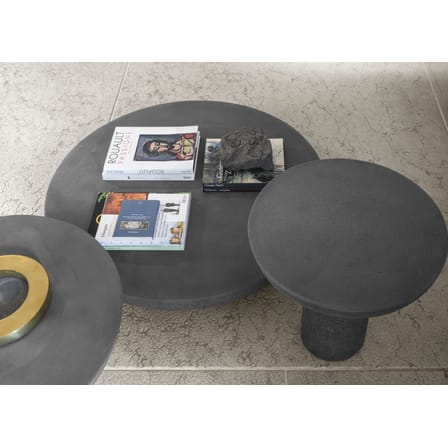 Table basse Olo Concrete / Ø 70 x H 33 cm - Béton ciré - Mogg
