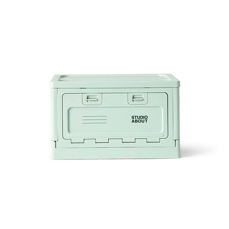 Boîte Box Medium plastique vert / 40 x 29 x H 23,7 cm - Empilable - STUDIO ABOUT