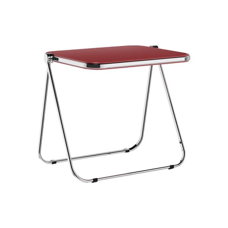 Bureau pliable Platone bois rouge / Giancarlo Piretti, 1970 - 83 x 65 cm - ANONIMA CASTELLI