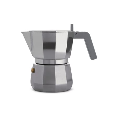 Cafetière italienne Moka gris argent métal /3 tasses - Alessi