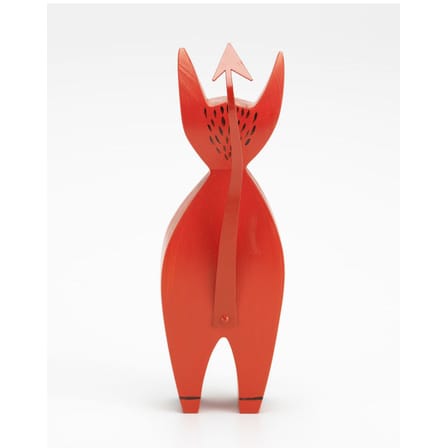 Décoration Wooden Dolls - Little Devil bois rouge / By Alexander Girard, 1952 - Vitra