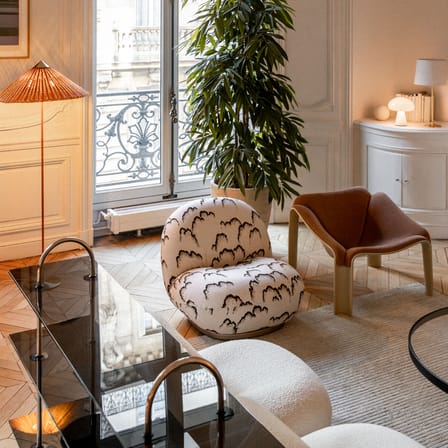 Fauteuil rembourré Pacha Dedar par Pierre Paulin / Exclusivité en édition limitée - Gubi
