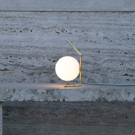 Lampe de table IC T1 Low 10 Anniversary verre or / Or 24K - Edition numérotée & signée - Flos
