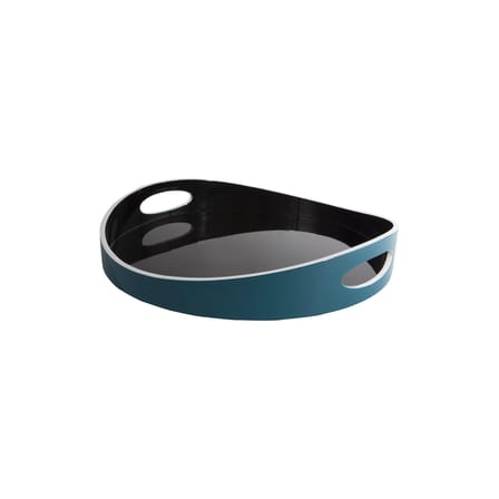 Plateau Basile Small bois bleu noir / Bois - Ø 40 cm - Maison Sarah Lavoine