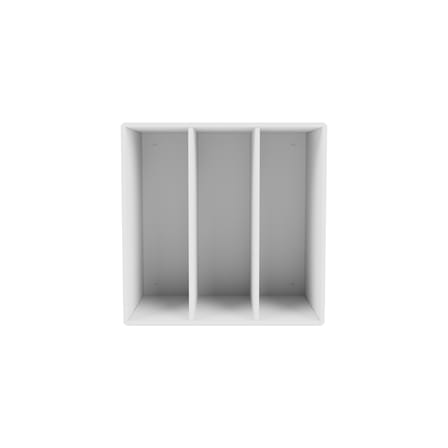 Rangement mural Montana Mini 1104 bois blanc / 3 diviseurs - 35 x 35 x P 25 cm - MONTANA