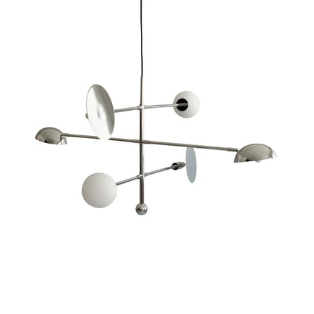 Sospensione Sahn metallo argento / Modulare - L 125 x H 58 cm - 101 COPENHAGEN