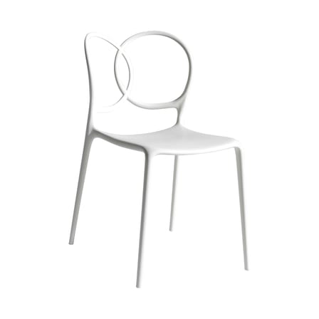 Sedia impilabile Sissi Outdoor materiale plastico bianco - Driade
