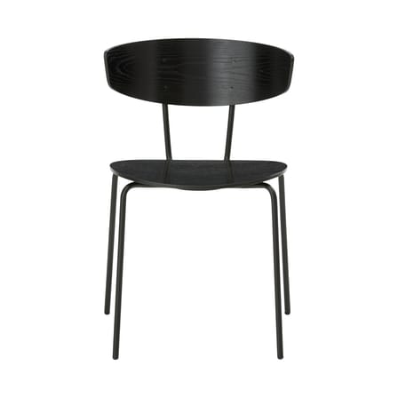 Herman Stacking chair wood black Wood & metal - Ferm Living
