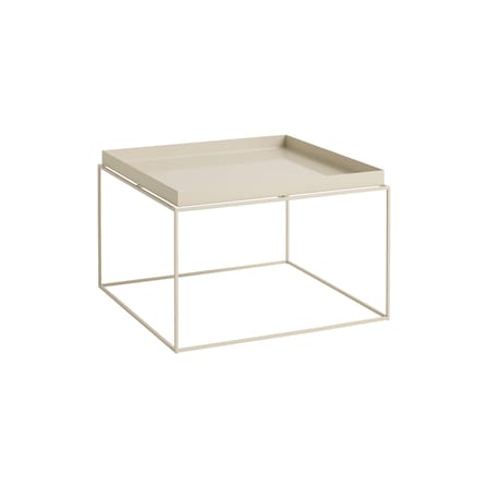 Table basse Tray métal beige / 60 x 60 x H 39 cm - Hay