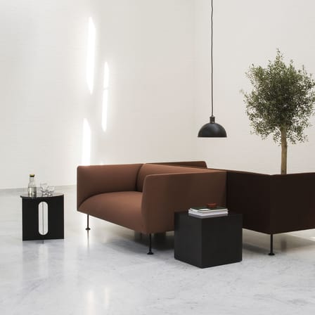 Table d'appoint Plinth Cubic marbre noir / Marbre - 40 x 40 x H 40 cm - Audo Copenhagen