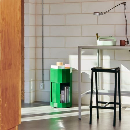 Tabouret haut Taburete 8 métal noir / H 75 cm - Hay