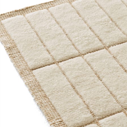 Tapis Tile beige / 170 x 240 cm - Tissé à la main - Audo Copenhagen