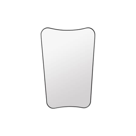 F.A. 33 Wall mirror metal black /  Gio Ponti - L 54 x H 80 cm - Gubi
