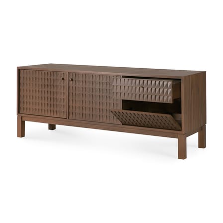 Buffet Sono bois marron / L 160 x H 60 cm - Sculpté main - Ethnicraft