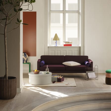 Canapé droit Wind tissu bleu / L 200 cm - Velours - BROSTE COPENHAGEN