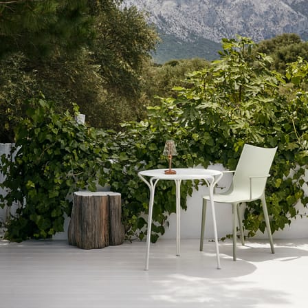 Chaise H.H.H plastique bleu / Soft touch - Recyclé - Kartell