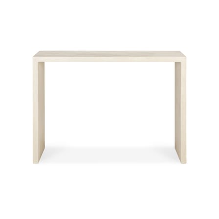 Console Elements blanc / L 120 x P 40 x H 85 cm - Microciment - Ethnicraft