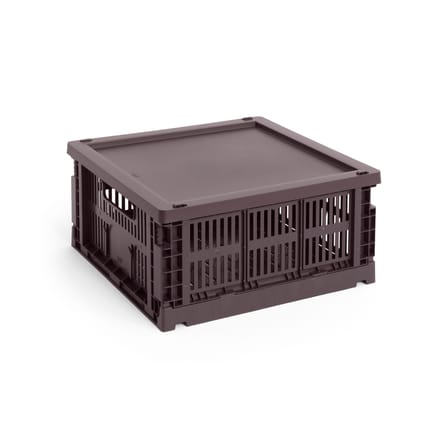 Couvercle  plastique rouge / Pour panier Colour Crate Medium Square & Cube 30 x 30 cm / Seconde vie - Hay