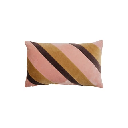 Cuscino Striped velvet tessuto multicolore / 50 x 30 cm - HK LIVING