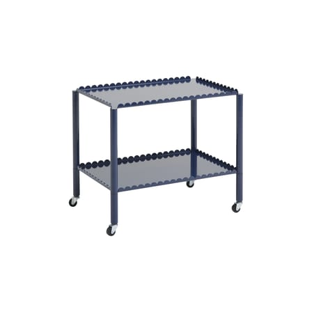 Desserte Arcs LOW métal bleu / 63 x 44 x H 53,5 cm - Hay