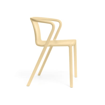 Fauteuil empilable Air-Armchair plastique beige / Jasper Morrison, 2006 - Magis