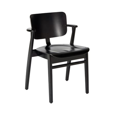 Fauteuil empilable Domus bois noir / Ilmari Tapiovaara, 1946 - ARTEK