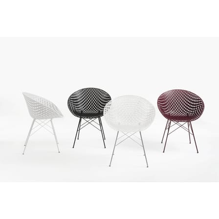 Fauteuil Smatrik plastique transparent / Indoor - Kartell