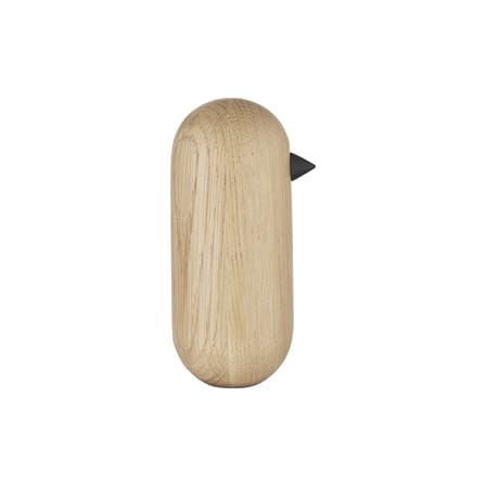 Figurine Little Bird bois naturel / H 13,5 x Ø 6 cm - Normann Copenhagen