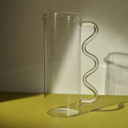 Karaffe Wave glas transparent / 1,4 L - Sophie Lou Jacobsen