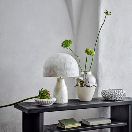 Lampe de table Adria / Coquille de capiz - H 43 cm - Bloomingville