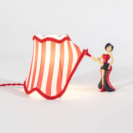Lampe de table Circus Abatjour - Lucy tissu rouge - Seletti