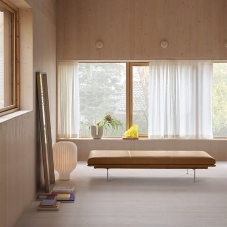 Lampe de table Strand tissu blanc / Ø 40 x H 59 cm - Muuto