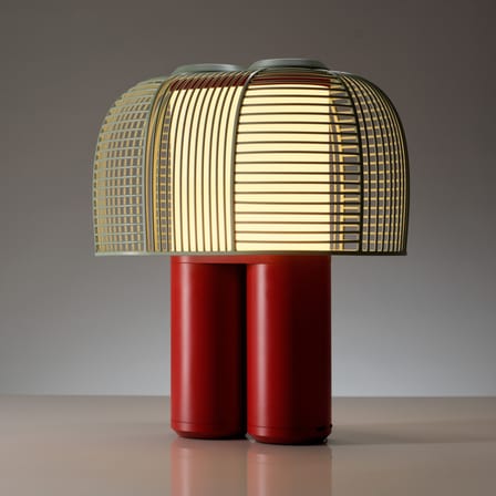 Lampe de table Yasuke métal vert / L 39,5 x H 43 cm - DCW éditions