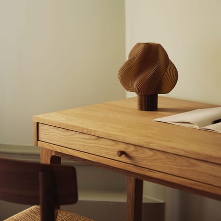 Lampe sans fil rechargeable Soft Serve marron - CRÈME ATELIER