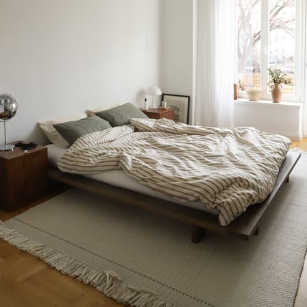 Lit double Japan bois marron / Pour matelas 180 x 200 cm - KARUP
