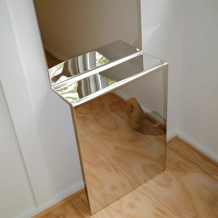 Miroir mural Pleat métal argent / L 57 x H 226,7 cm - Muuto