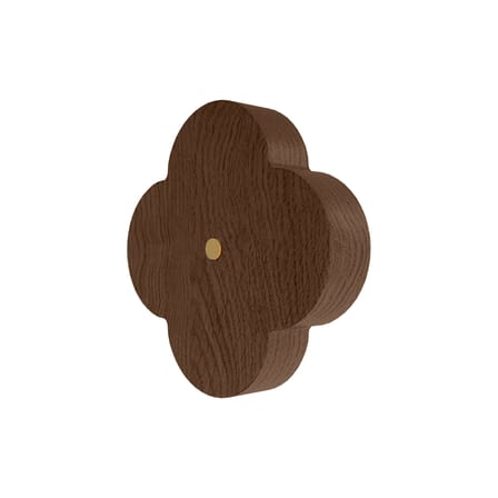 Patère Andrée bois marron Large / Ø 10 cm - Hartô