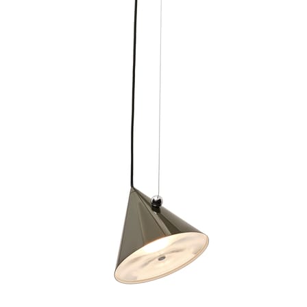 Pose LED Pendant metal green / Ø 25 x H 24.5 cm - Adjustable - Tom Dixon