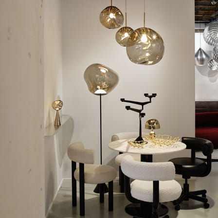 Pendelleuchte Melt Mini plastikmaterial gold / LED - Ø 28 cm / Farbwechsel - Tom Dixon