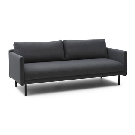 Divano destro Rar tessuto grigio / 3 posti - L 204,5 cm - Normann Copenhagen