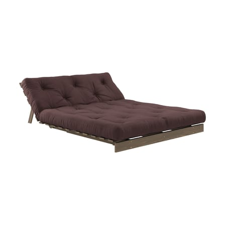 Canapé convertible Roots / L 140 cm - 3 positions / Structure marron - KARUP DESIGN