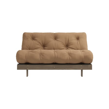 Schlafcouch Roots holz braun / B 140 cm - 3 Positionen / Struktur Braun - KARUP